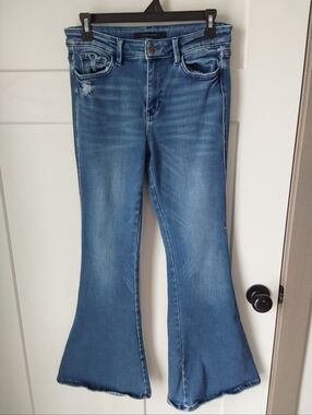 Flying Monkey Jeans Women's Sz 28 Indie Distressed Flared
